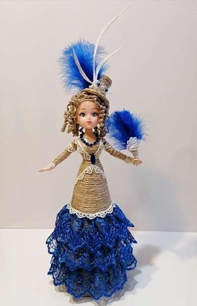 Кукла-шкатулка леди Мэри шпагатная (из джута) в Москве