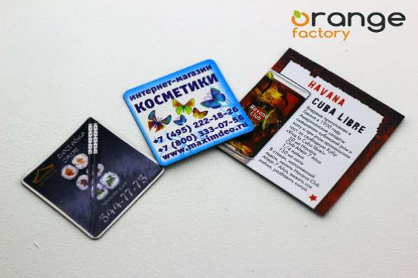 Производство, Изготовление Рекламных магнитов. Низкие цены в Москве