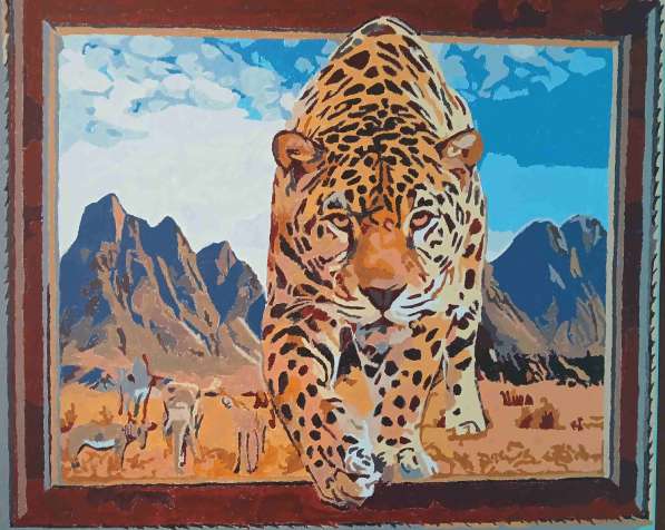 Нарисованные модульные картины 50х40 в фото 3