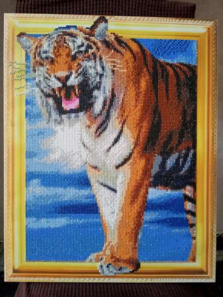 Картина (алмазная мозаика) тигр