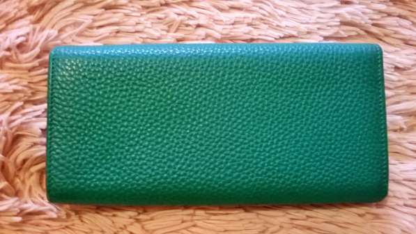 Новый кошелек из кожи зеленого цвета. Gillian в Краснодаре фото 3