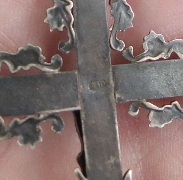Серебряный крест распятие, серебро 875 проба в Ставрополе фото 5