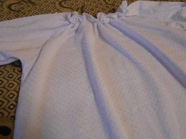 Блузка белая, с коротким рукавом, школа, дет. сад в фото 4