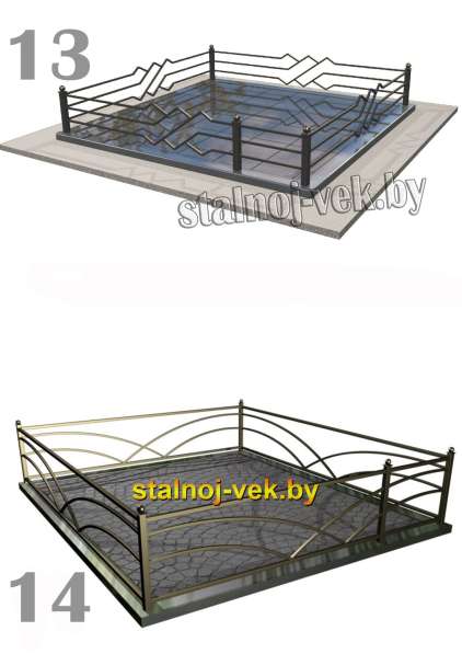 Ограды ритуальные, сварные, кованные в фото 4