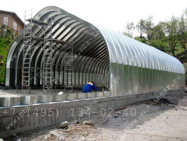 Арочные бескаркасные ангары в Твери