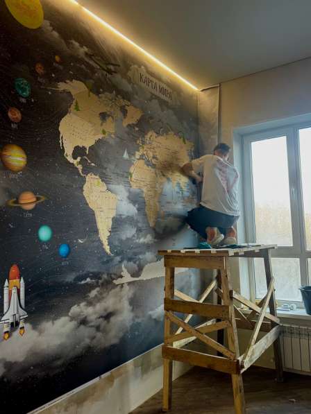 Поклейка обоев