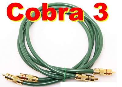Кабель межблочный Chord Cobra 3 1m RCA. Разъемы позолоченные