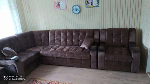Комплект угловой диван с креслом в Краснодаре фото 4