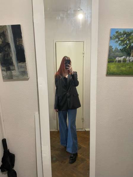 Продам кожаный пиджак женский в Москве