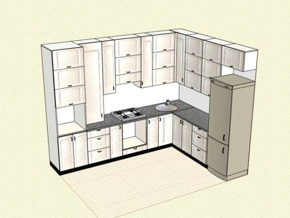 Дизайн - проект кухонного гарнитура