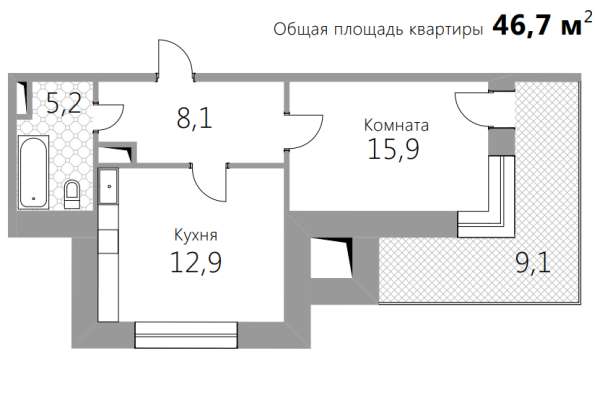 Квартира в ЖК Факел по низкой цене в Владимире