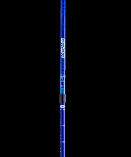 Палки для скандинавской ходьбы Rainbow, 77-135 см, 2-секционные, синий/голубой в Сочи фото 5