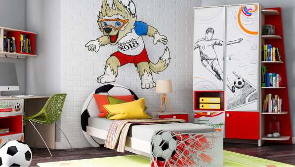 Продается набор детской комнаты "Футбол". В сборе в Новосибирске
