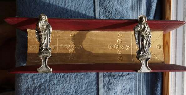 Старинное напрестольное Евангелие в серебряном окладе. 1757г в Санкт-Петербурге фото 3