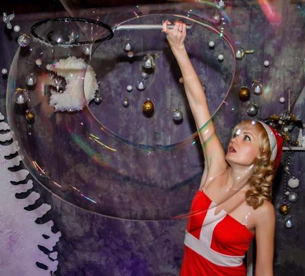 Шоу гигантских мыльных пузырей от РещиковШоу в Братске фото 3