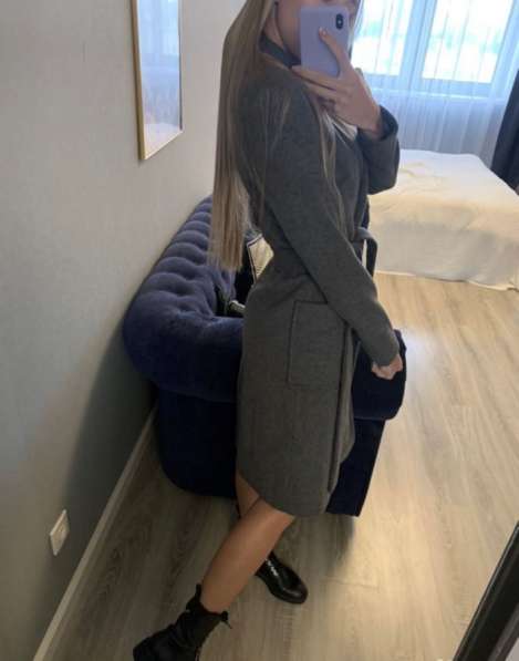 Пальто халат серое в Санкт-Петербурге фото 4