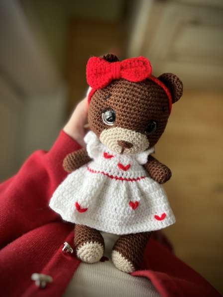 Вязаная игрушка ручной работы мишка в Архангельске