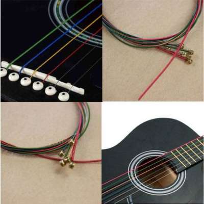 Цветные струны для гитары. Металлические в Хабаровске фото 9