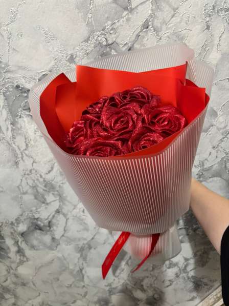 Букеты из атласных лент в Богдановиче фото 6