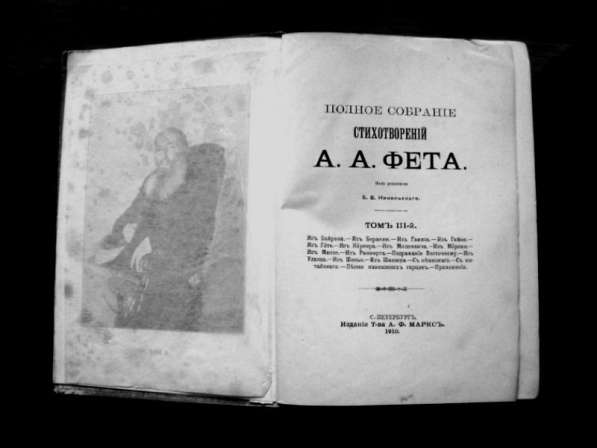 Редкое издание. Стихотворения А. А. Фета 1910 год в Москве фото 6