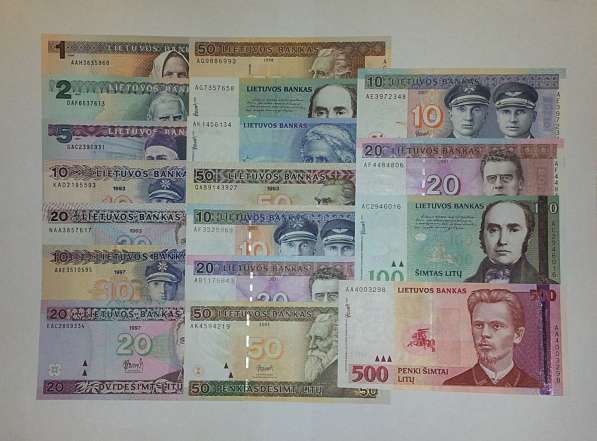 Литва 1991г 1000, 500лит и 1994г 100лит SAA. UNC. РЕДКИЕ в Санкт-Петербурге фото 8