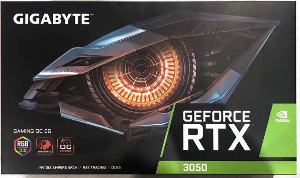 Gigabyte GeForce RTX 3050 gaming OC 8G