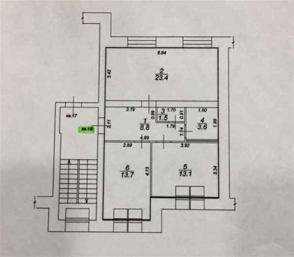 Продам двухкомнатную квартиру в Тверь.Жилая площадь 61 кв.м.Этаж 3.Есть Балкон. в Твери фото 17
