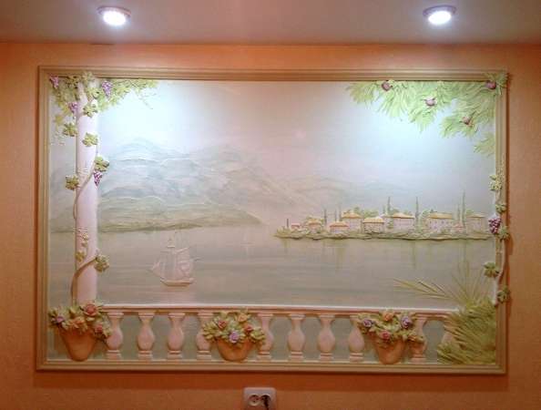 Барельефы ручной работы, роспись стен в Перми фото 4