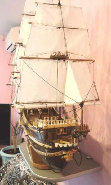 Готовая модель парусного корабля