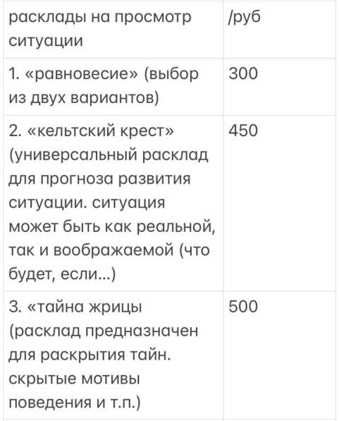 Гадание на картах таро от 100 рублей в Москве фото 3