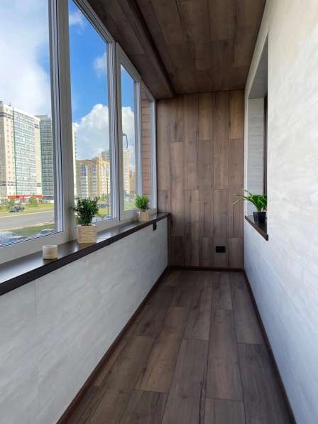 Обшивка балкона, Остекление, Балкон под ключ в Набережных Челнах фото 8