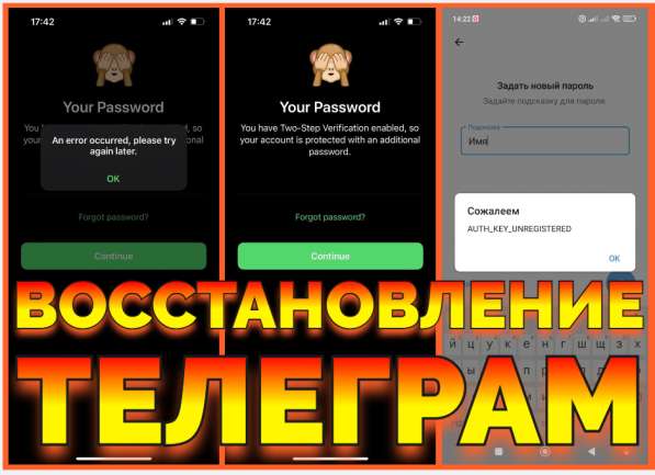 Услуга Восстановить аккаунт Телеграм после взлома забыл паро в Ростове-на-Дону фото 3