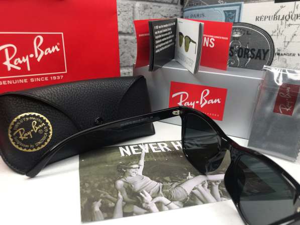 Солнцезащитные очки Ray Ban RB 4391D черные в Москве фото 6