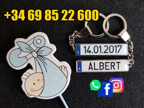 Llavero matrícula personalizado в 