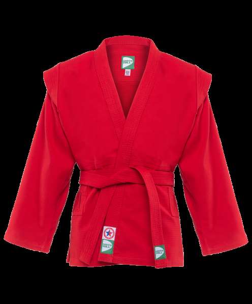 Куртка для самбо JS-302, красная, р.1/140 в Сочи фото 3