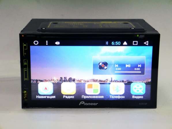 2din магнитола Pioneer 6303 DVD, GPS, 4Ядра, 1/16Gb, Android в фото 4