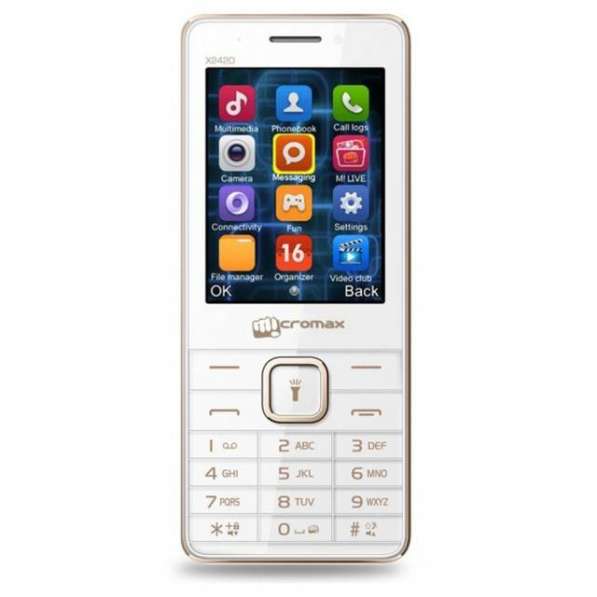 Телефон мобильный Micromax X2420 DUOS White Champagne