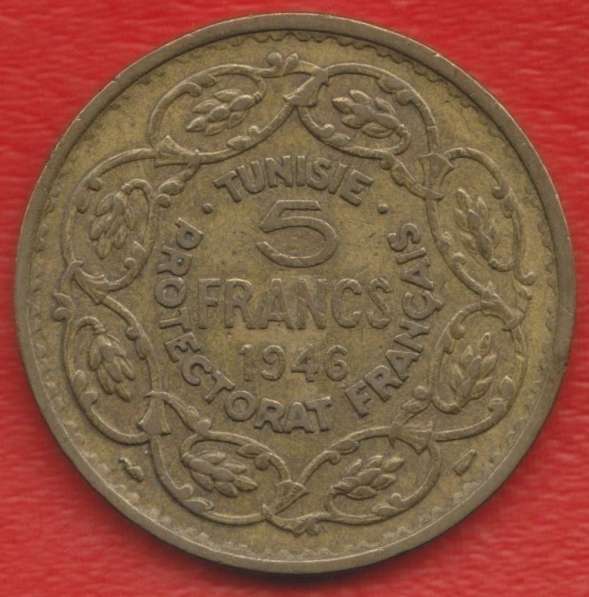 Тунис Французский 5 франков 1946 г.