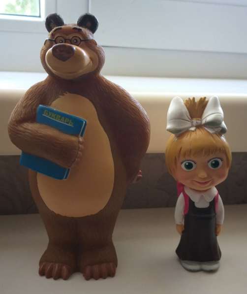 Маша и Медведь, резиновые игрушки, б. у