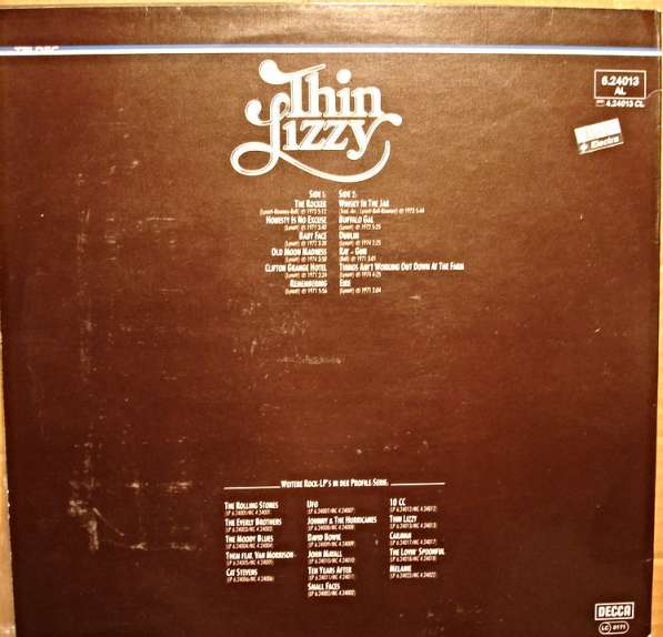 Пластинка виниловая Thin Lizzy - Profile в Санкт-Петербурге