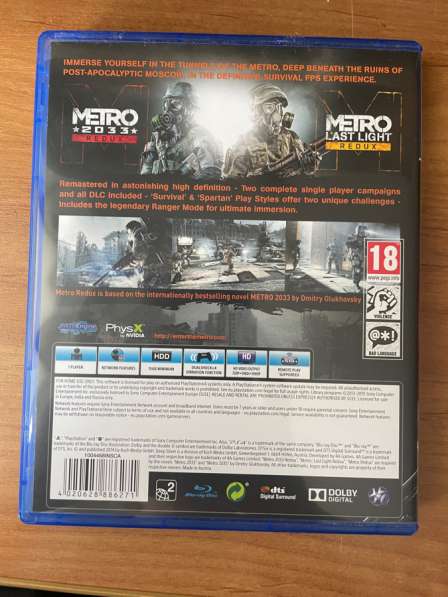 Игра на PS4 Metro Redux в Златоусте