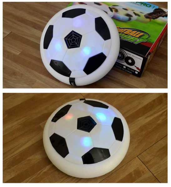 Футбольный мяч для игры в доме Hover ball с подсветкой Fuss в 