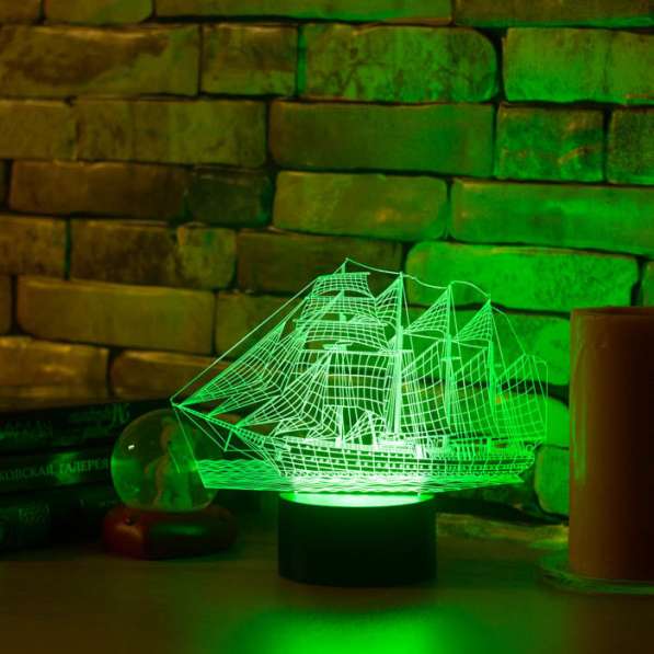 3D светильник корабль в Москве фото 5