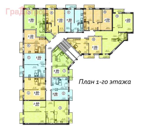 Продам двухкомнатную квартиру в Вологда.Жилая площадь 62 кв.м.Этаж 1.Дом кирпичный. в Вологде фото 3