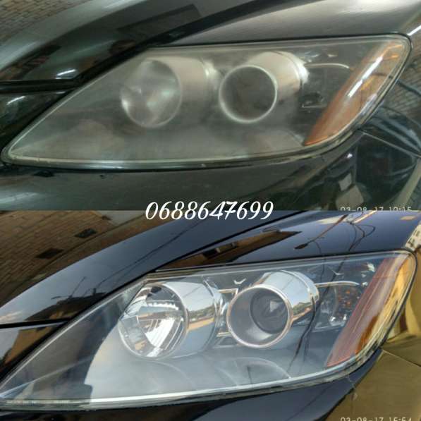 Полировка и бронирования фар в фото 7