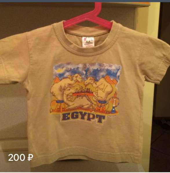Фирменная футболка с верблюдами из Египта на 2 года