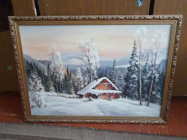 Картина написана в честь зимней погоды в Зернограде фото 3