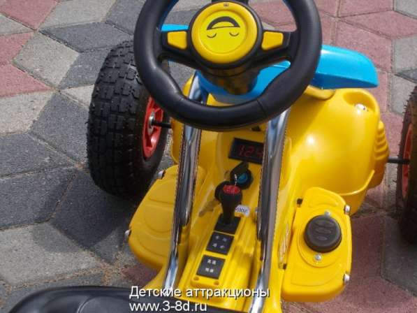Детский электромобиль, картинг на резиновых колесах в Москве