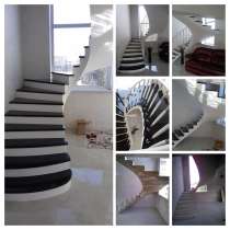Проектирование изготовления и отделка монолитных лестниц, в Москве