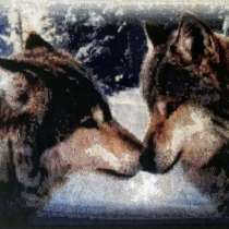 Вышитая картина "Волки", в Жуковском